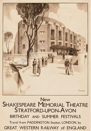 New Shakespeare Memorial Theatre Stratford upon Avon GWR