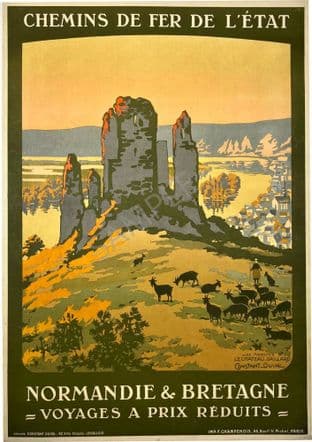 Normandy and Brittany French State Railways advert