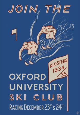 Oxford University Ski Club 1934 /35 Klosters