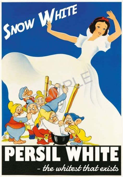 Persil Snow White Washing Soap  Powder Advert