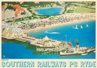 PS RYDE Southsea pier and Southern Railways Chas Pears