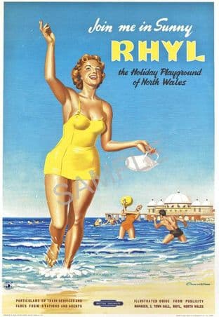 Rhyl Beach North Wales