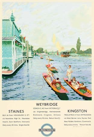 River Thames Weybridge Staines Kingston