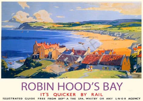 Robin Hood Bay Yorkshire  Frank Sherwin LNER