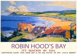 Robin Hood Bay Yorkshire Frank Sherwin LNER