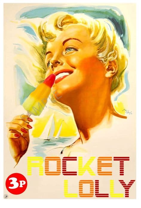 Rocket Lolly Advertisng Poster