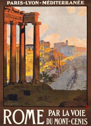 Rome - French Rail Travel Poster