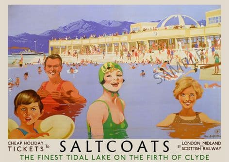 Saltcoats Lido The River Clyde Scotland