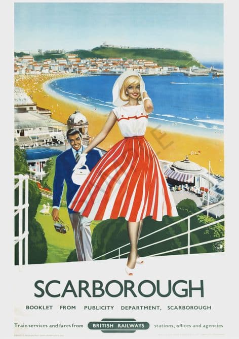 Scarborough 1950's / 60's Couple British Railways