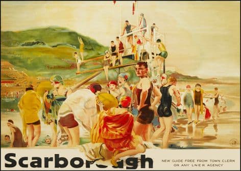 Scarborough Lido  Diving Board 1920's / 1930s