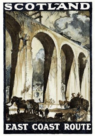 Scotland east coast route Frank Brangwyn 1924 LNER