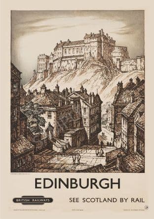 Scotland Edinburgh Lithographed by kenneth steel