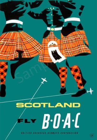 Scotland Fly BOAC - Scottish Dancers