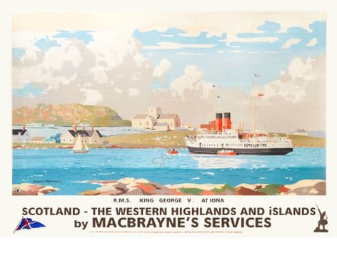 Scotland Iona Western High Lands Macbraynes Norman Wilkinson