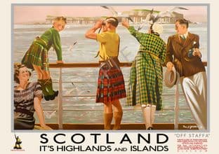 Scotland off Staffa - Ferry to the Highlands