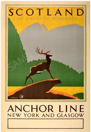 Scotland The Land of Romance New York Glasgow Anchor Line