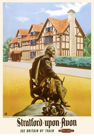 Shakespeare's Birthplace Stratford upon Avon British Rail