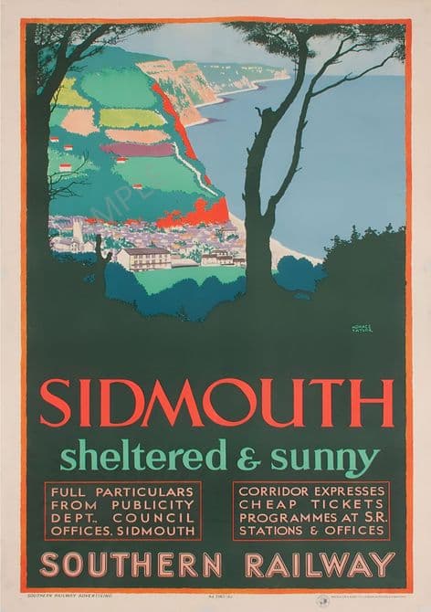 Sidmouth Southern Railway Sheltered and Sunny Horace Taylor