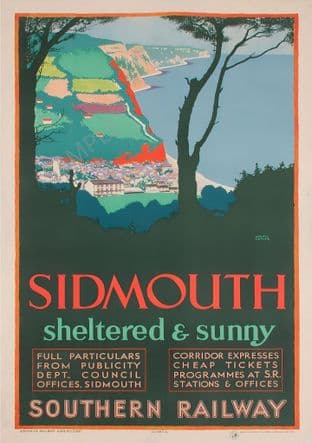 Sidmouth Southern Railway Sheltered and Sunny Horace Taylor