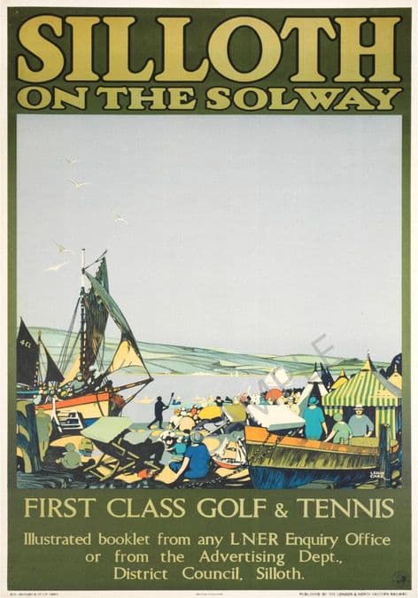 Silloth on Solway Coast LNER First Class Tennis And Golf