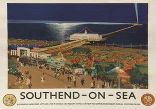 Southend-On-Sea Pier Fair Evening