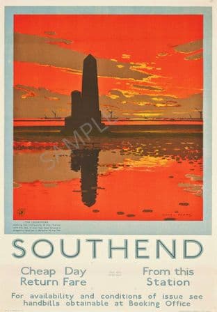 Southend 'The Crowstone' Marking end of the Thames