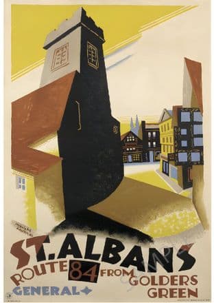 St Albans Route 84 from Golders Green General Bus Poster
