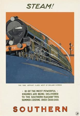 Steam ! Southern Railways 91 New Engines "King Arthur Class"