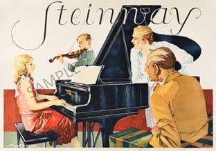 Steinway Piano Music Advertising Sign