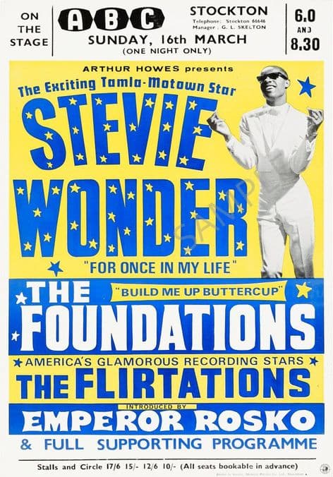 Stevie Wonder & Foundations Stockton 1969