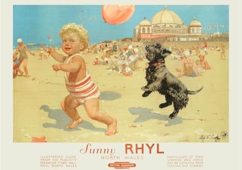Sunny RHYL North Wales British Railways