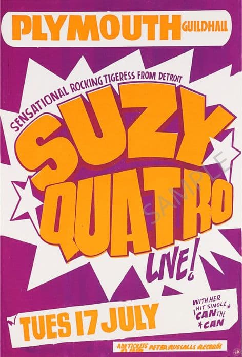 Suzy Quatro Plymouth 1973 the Rockin Tigress from Detroit