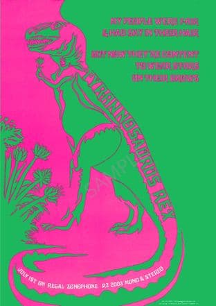 T Rex 1967 Record advertising Poster