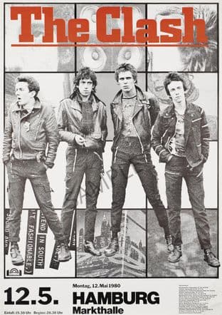The Clash Hamburg Germany Music Concert Advert