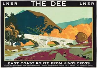 The Dee Scotland East Coast Route from King's Cross 1926 Frank Newbould