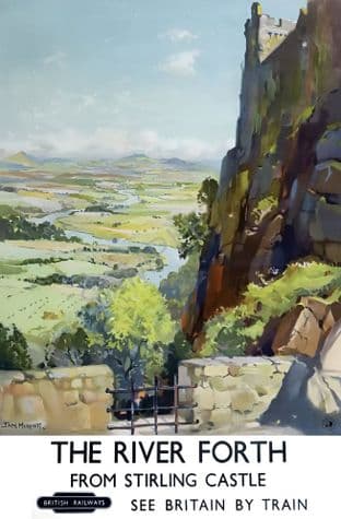 The River Forth from Stirling Castle Jack Merriot British Railways