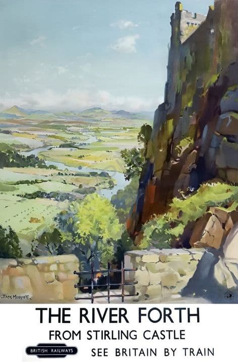 The River Forth from Stirling Castle Jack Merriot British Railways