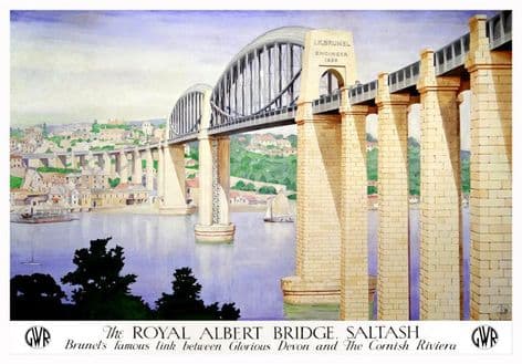 The Royal Albert Saltash Bridge GWR