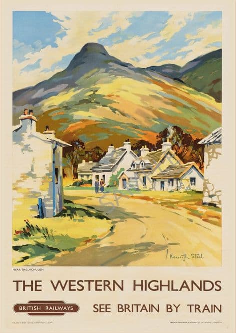 the Western Highlands near Ballachulish Scotland British Railway
