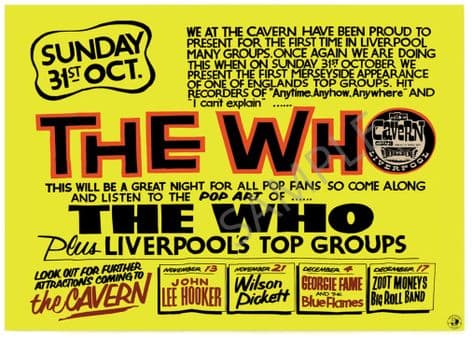 The Who the Cavern club Liverpool 1965