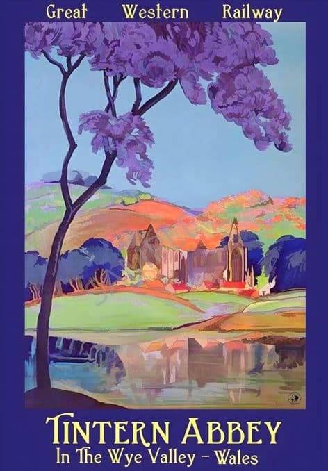 Tintern Abbey in the Wye Valley Wales GWR