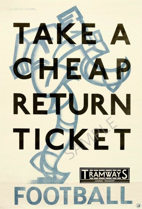 Tramways Return Football Ticket