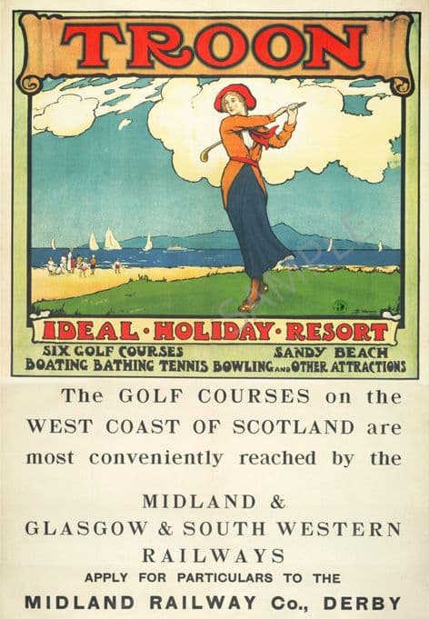 Troon Golf by Midland Glasgow South Western Railway