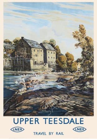 Upper Teesdale LNER Travel by Rail
