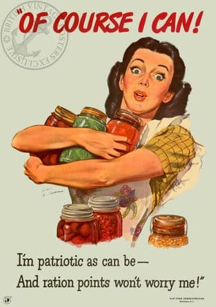 US Rationing Motivational Poster