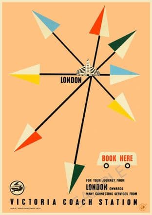 Victoria Coach Station Bus Advert London Coastal Coaches