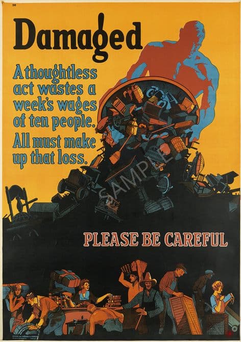 Vintage Motivational Poster  Damaged