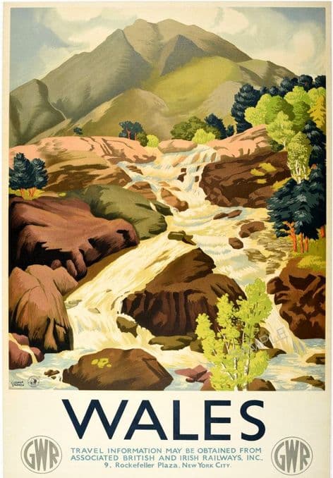Wales Gwr travel Poster