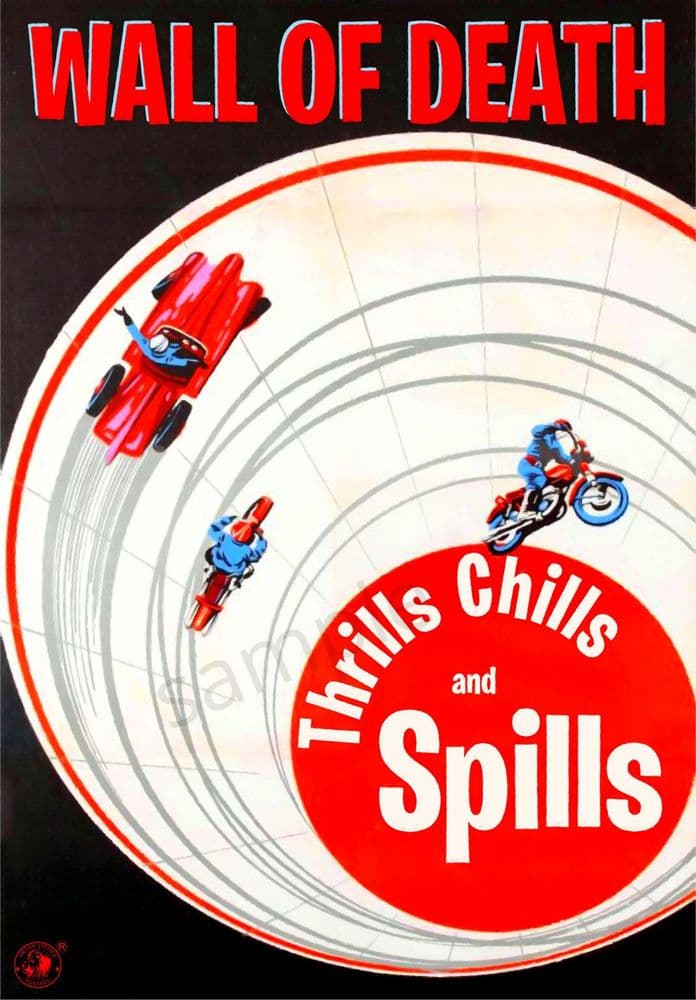Wall of Death - Motorcycling Poster