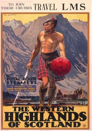 West Highlands Of Scotland Royal Steamer Route LMS